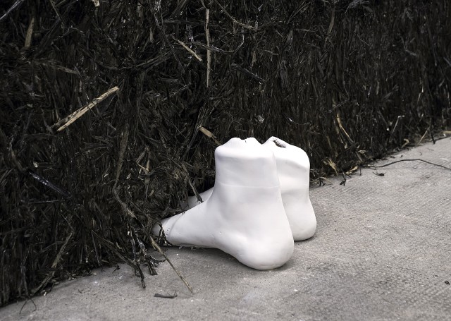 Aline Bouvy, 'Inclusive Practice' (2015) Install view. Courtesy Exo Exo.