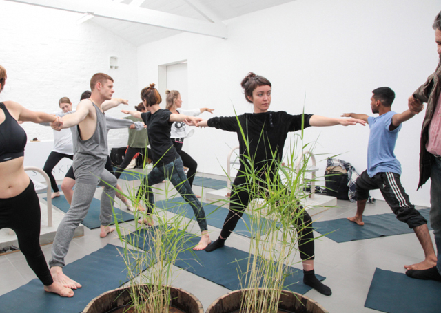 Mayan Patel, 'Yoga and Meditation' (2015) Install view. Courtesy SANKE and the artist.