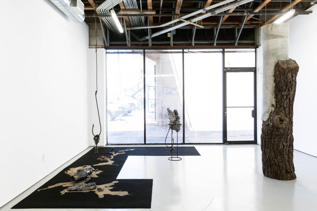 Dredgers On the Rail (2015). Exhibition view. Courtesy Freedman Fitzpatrick, Los Angeles.