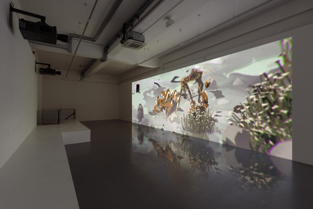 Ian Cheng, Emissary Forks at Perfection (2015). Exhibition view. Courtesy Pilar Corrias, London. 