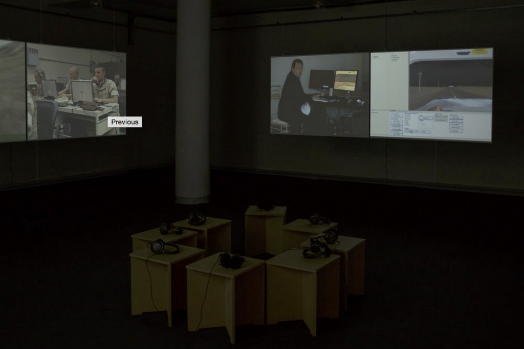 Harun Farocki, Serious Games I-IV (2014). Installation view. Courtesy CAC, Vilnius.