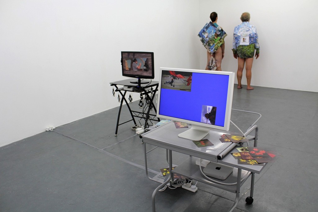 Abri de Swardt, Catapult Screensaver (2013). Installation view, MOT Projects.