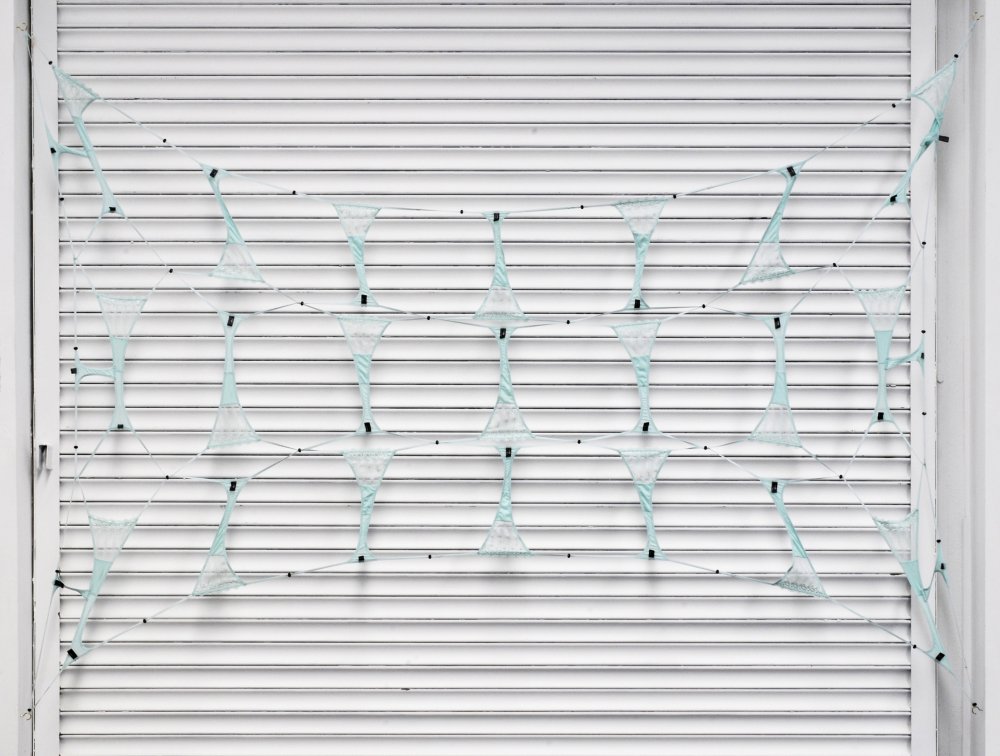 Amalia Ulman, 'Untitled (Safety Net)' (2014) Install view. Courtesy the gallery Ellis King, Dublin.