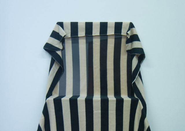 Hannah Black, 'Blanket Etihad' (2015) Install view. Courtesy Arcadia Missa.