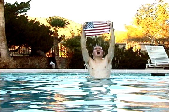 Jen DeNike, 'Flag Boy' (2007). Video still. Courtesy Anat Ebgi, Los Angeles. 