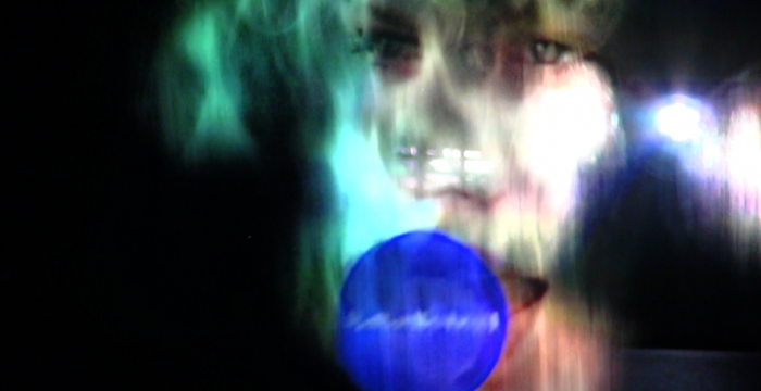 Harry Sanderson, ‘F_R (flexibledisplay)’ (2013.) Still from documentation. Video installation.