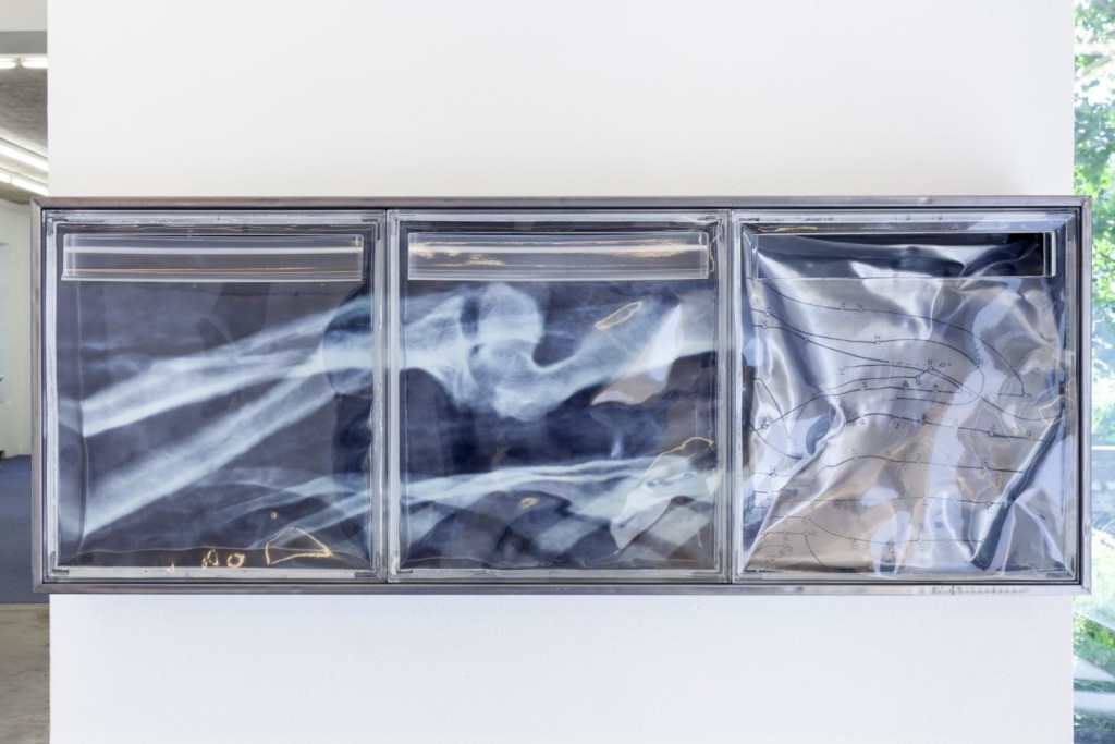 Cooper Jacoby, Deposits (leaking valley) (2015) Install view. Photo by Ivo Gretener. Courtesy the gallery Neuer Aachener Kunstverein.