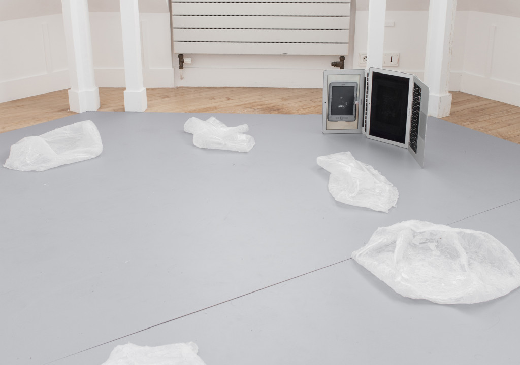 Adam Fearon, p13n (2015) Exhibition view. Photo by Quentin Dubret. Courtesy Room E-10 27.