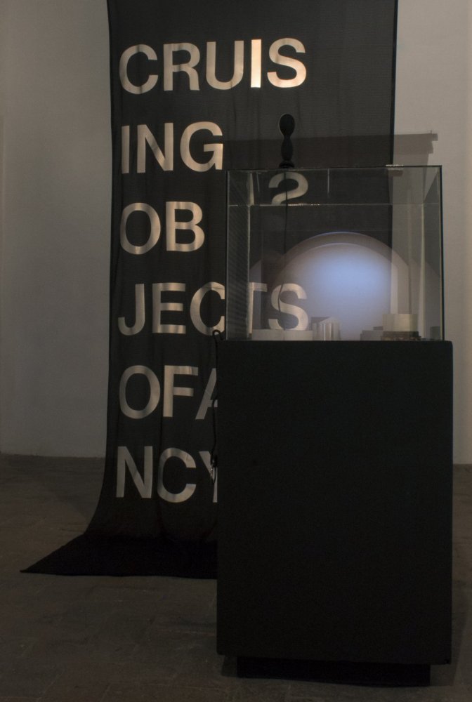 Garrett Nelson, 'La Rosa de Guadalupe Theatrical Cold Cream' (2015). Installation view. Courtesy Museo de la Ciudad Querétaro, México.