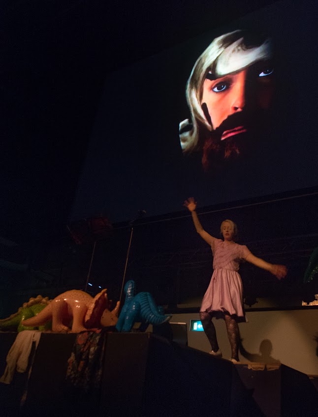 Jennifer Walshe, 'Total Mountain' (2014). Performance view. . Photo by Danilo Moroni. Courtesy LCMF, London.