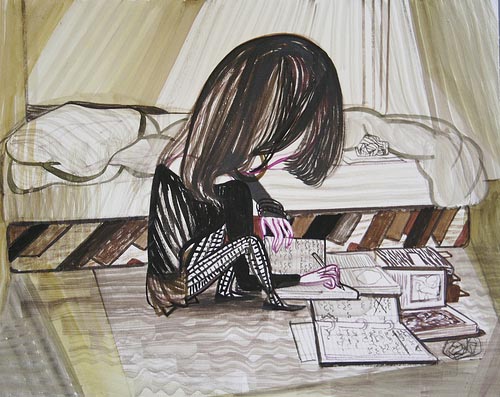 Emma Talbot, 'Writing' (2011). Courtesy the artist.