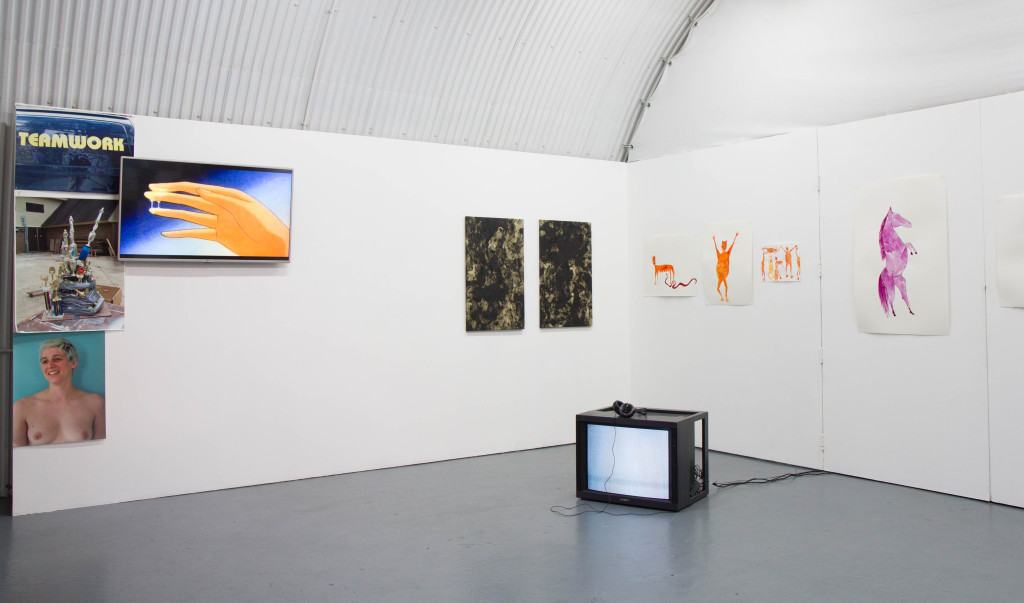 A.L. Steiner, Greatest Hits, Phoebe Collings-James, 'Tar Baby #7 + 8' (2015), 'Safe Passage:Get Home Safe' (2016). Courtesy Arcadia Missa, London.