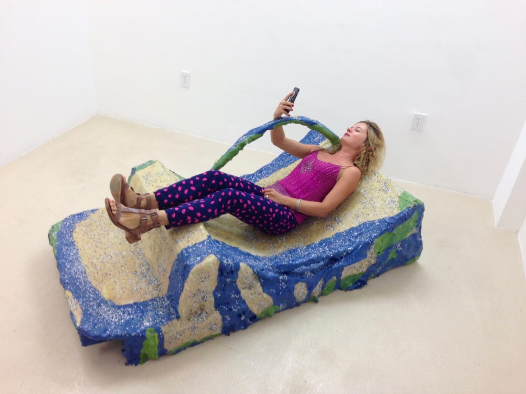 Jillian Mayer, 'Slumpie' (2016). Install view. Courtesy the artist.