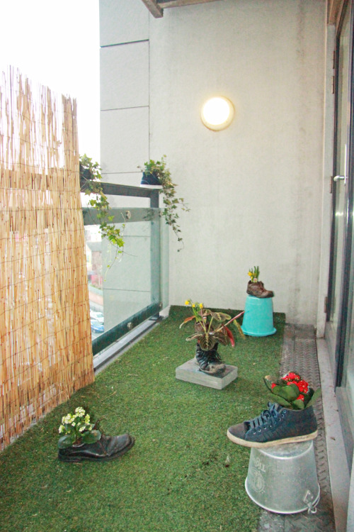 Perce Jerrom, Shoe Garden (2016), installation shot. Courtesy 501.online and the artist.
