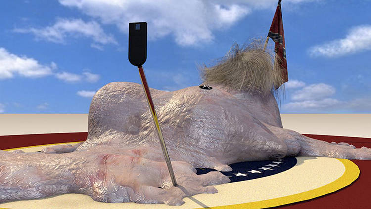 AquaNet 2001 (Gibrann Morgado + Salvador Loza), 'Carson Trump-Palin' (2015). Courtesy the artists.