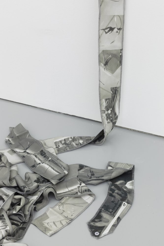 Erika Ceruzzi, ‘Ribbons (Electrobank)' (2014). Install view. Courtesy Rowing, London.