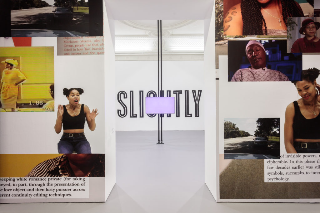 Martine Syms, Fact & Trouble (2016). Installation view. Photo by Mark Blower. Courtesy ICA, London.