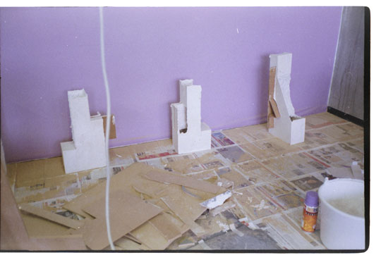 Evita Vasiļjeva, Studio in Amsterdam, March, 2013. Courtesy the artist.