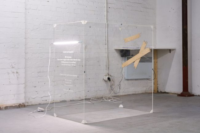 Kitty Clark, 'A New Post Appears' (2016). Installation view. Courtesy the artist + Public Exhibitions. Photo Original&theCopy.