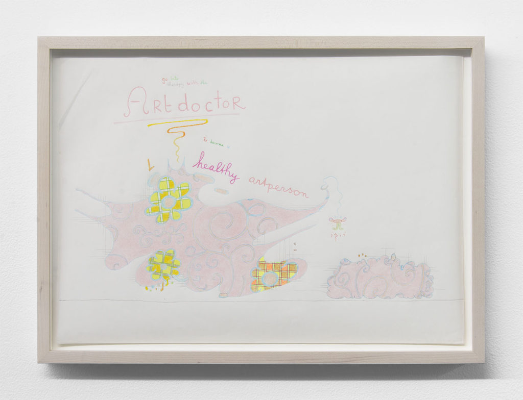 Lily van der Stokker, 'Artdoctor' (2007). Courtesy the artist + Bodega, New York.