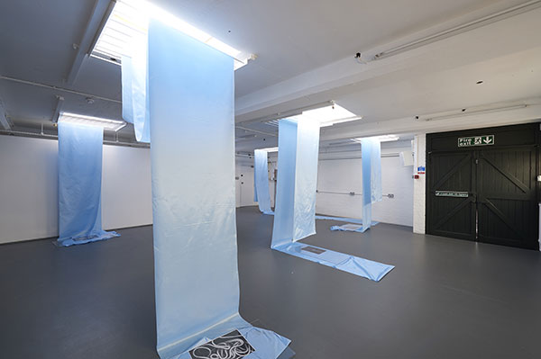 Jacopo Miliani, Studio for a Choreographed Display (2015). Exhibition view. Courtesy the artist and ICA, London
