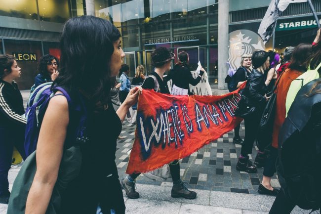 WHEREISANAMENDIETA protest (2016). Courtesy WHEREISANAMENDIETA community.