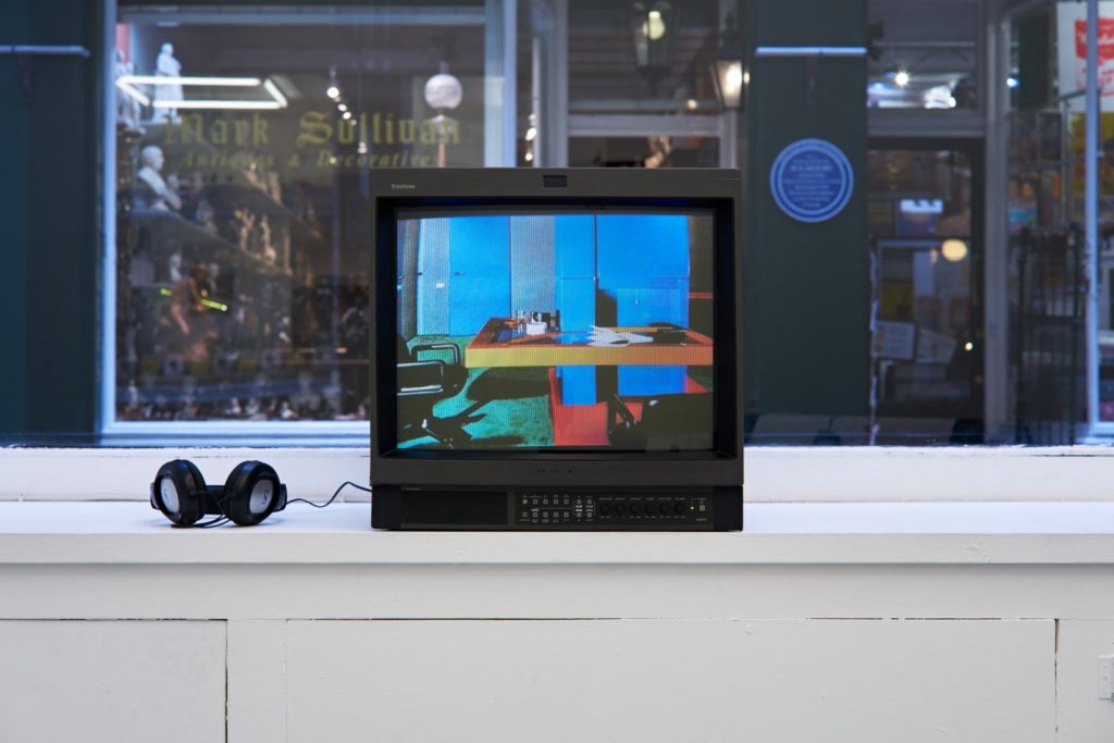 Seth Price, 'Feeling In The Eyes' (2002). Install view. Photo by Original&theCopy. Courtesy the artist, Petzel Gallery, NY, Isabella Bortolozzi Galerie, Berlin + Tenderpixel, London.