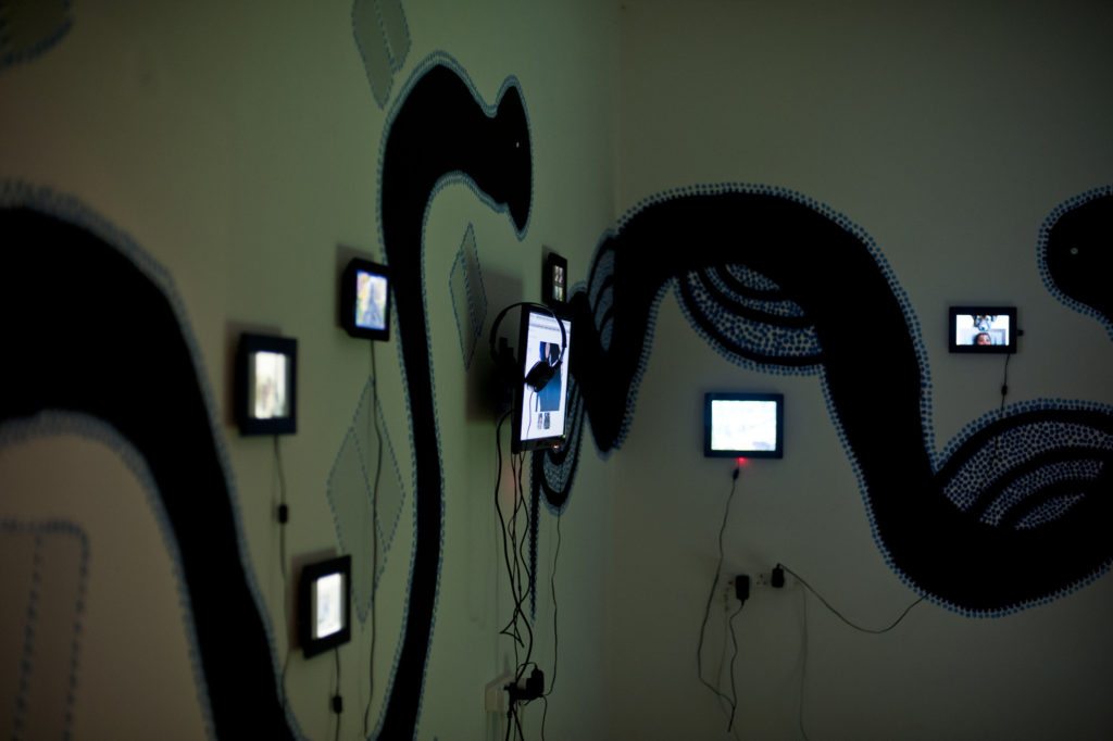 Networking the Unseen (2016). Exhibition view. Courtesy Furtherfield, London.