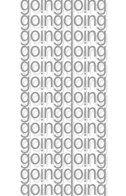 Megan Snowe, 'GoingDoing' (2016). Zine + tape. Courtesy of the artist + Art Vandelay AV007. 