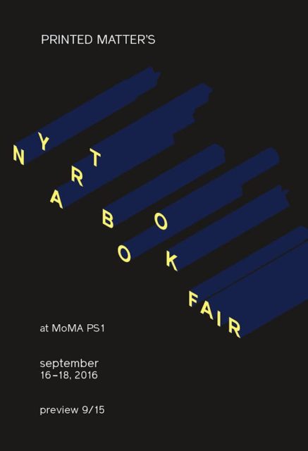 NY Art Book Fair, Promotional Flyer (2016). Courtesy of Printed Matter.