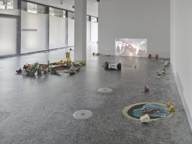 Sam Keogh, Eurocopter EC135 (2016). Exhibition view at Dortmunder Kunstverein. Courtesy the artist + Kerlin Gallery, Dublin. Photo Simon Vogel.