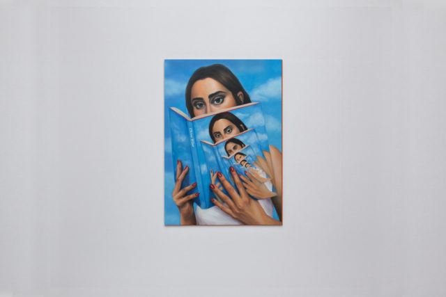 Chloe Wise, (2016). Painting. Installation view. Courtesy Chloe Wise.