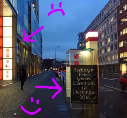 Berlin Art Prize 2016. Courtesy of Berlin Art Prize Instagram Account.